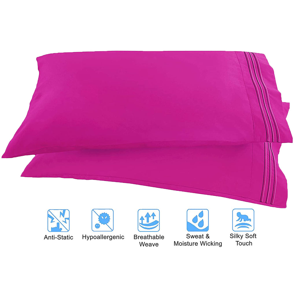 Wrinkle Resistant - 1500 Premium Hotel Quality Microfiber Ultra Soft Luxurious 4-Piece Bed Sheet Set, Deep Pocket Up