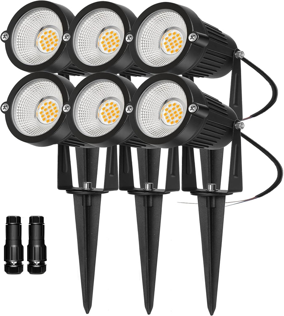 Low Voltage Landscape Lights Outdoor: 7W 700LM LED Landscape Lighting with Connectors for Tree Garden Yard Pathway |