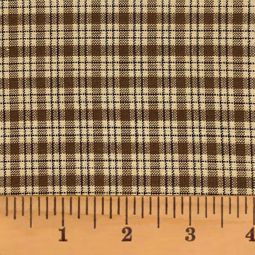 Tuscan Brown 3 Plaid Cotton Homespun Fabric by - Sold by The Yard
