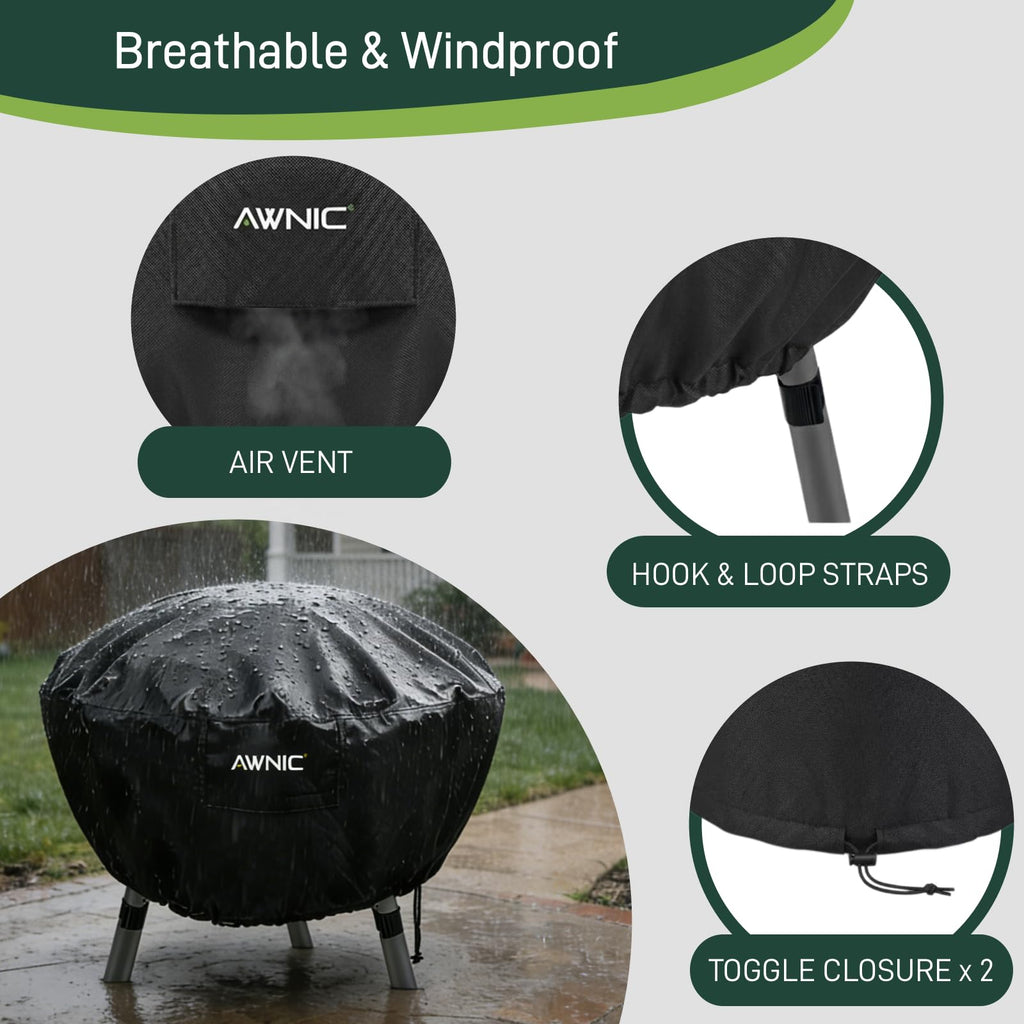 Fire Pit Cover Round 36 inch