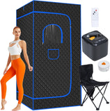 Portable Steam Sauna for Home, Full Body Sauna Box, Personal Sauna Steam Sauna Tent at Home Spa with 3L 1200W Steamer