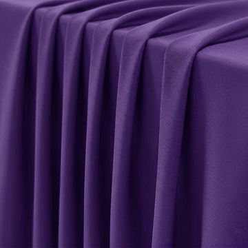 Nylon Spandex Fabric by The Yard, 59 Inch Wide (Purple, 10 Yard)