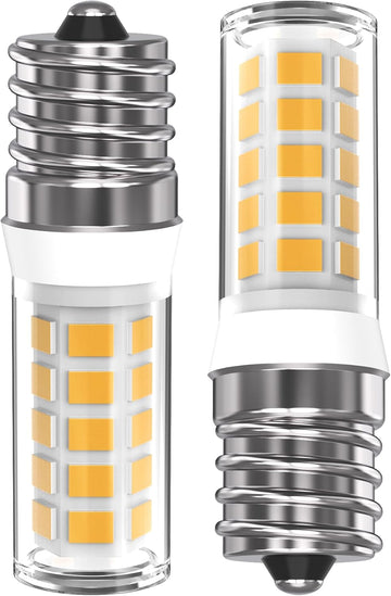 Kei D28A Refrigerator Light Bulb Replacement,E17 led Bulb,Freezer Light Bulb 3W AC100-130V Warm Light, 2PACKS