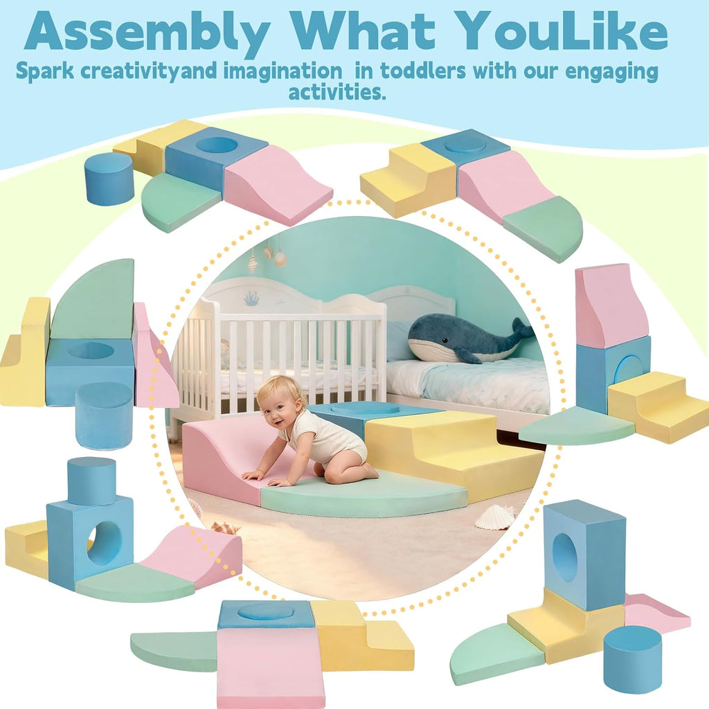 Climbing Toys for 1 Year Old, Baby Foam Climbing Blocks Indoor
