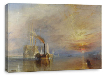 Canvas Print Wall Art - The Fighting Temeraire by J.M.W. Turner - 18x12 inches