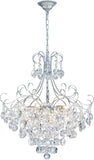 Crystal Chandelier K9 Crystal Lighting Chandelier for Living Room 10 E12 Bulbs High 27.6 in x Diameter 22.8 in, Silver A110-B0CTG17C4X