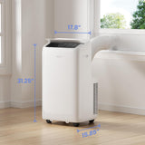 14000 BTU Ultra Quiet Inverter Portable Air Conditioner Works with Alexa Cools Up To 450 Sq. Ft. Smart Wifi Portable