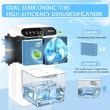 Dehumidifier for Home 1000 sq.ft - Small Quiet Dehumidifier with Auto Shut Off, Aromatherapy, 3 Gear Timer, Sleep Mode