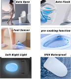Luxury Intelligent Smart Toilet with Instant Warm Water Sprayer and Dryer, Auto Flush,Foot Sensor Operation
