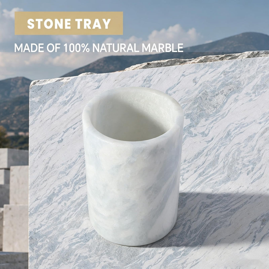Namib Sky Luxury Marble Utensil Holder Utensil Crock