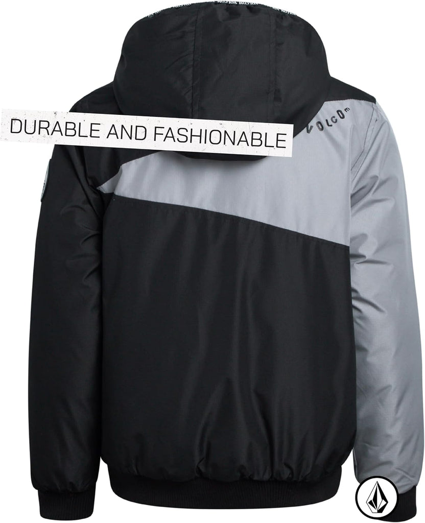 Boys Reversible Breathable Hooded Winter Puffer Jacket