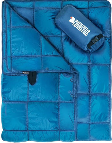 Camping Blanket, Packable Down Alternative Outdoor Blanket 57X78''