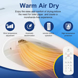Elongated Electric Bidet Toilet Seat with Heated Seat, Adjustable Warm Water, Warm Air Dryer, Self-Cleaning Nozzle, Dual Control (Remote and Side Panel)