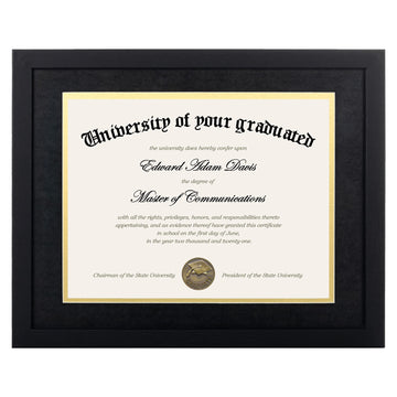 Diploma Frame with HD Glass, 11x14 Black, 1 Pack