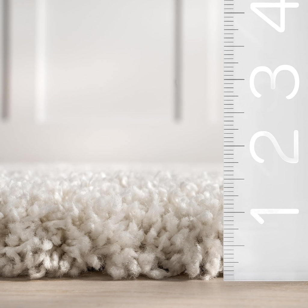 Gloria Beige, 12' x 15', Abstract, Shag, Soft and Cozy, Plush, High Traffic, Stain Resistant, Easy Clean