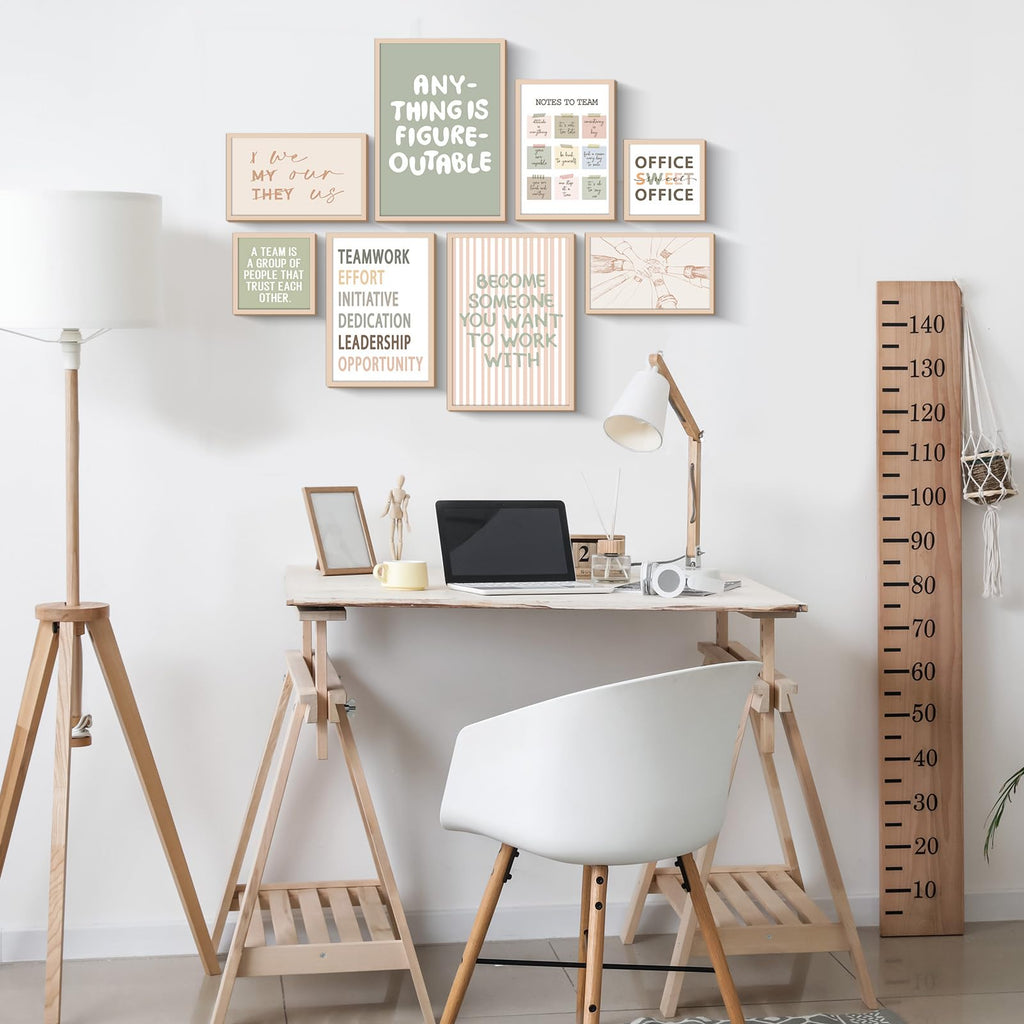 8 Set Office Wall Art Inspirational Wall Art