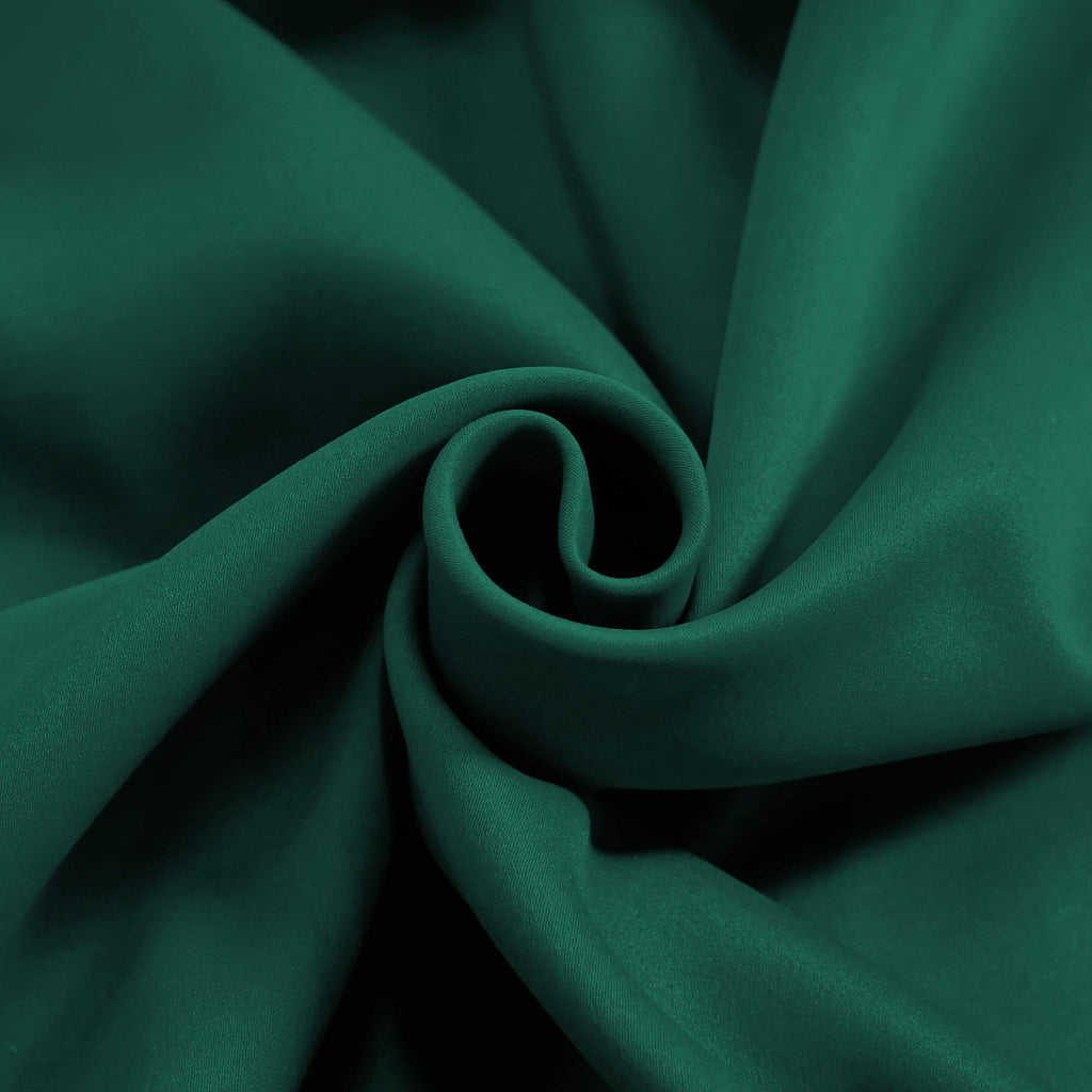 Deep Green Valance for Windows 42x18 Inch Solid Thermal Insulated Blackout Rod Pocket Kitchen Short Curtain Toppers