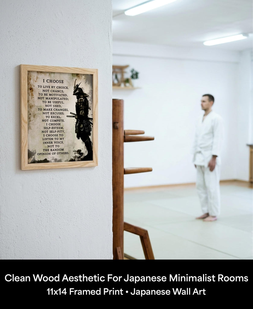 I Choose Samurai Wall Art, 11x14 Framed