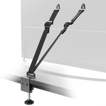 TV Safety Straps Furniture and TV Wall Anchors and Punch-Free Clamp Straps for Baby Proofing, VESA Mounting, Metal