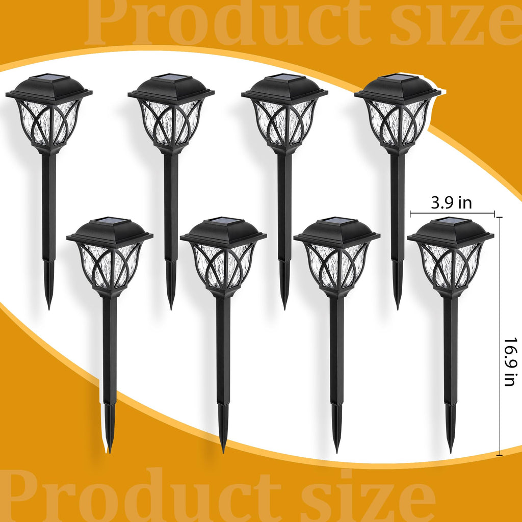 6 Pack Solar Lights Outdoor Waterproof, LED Solar Garden Lights