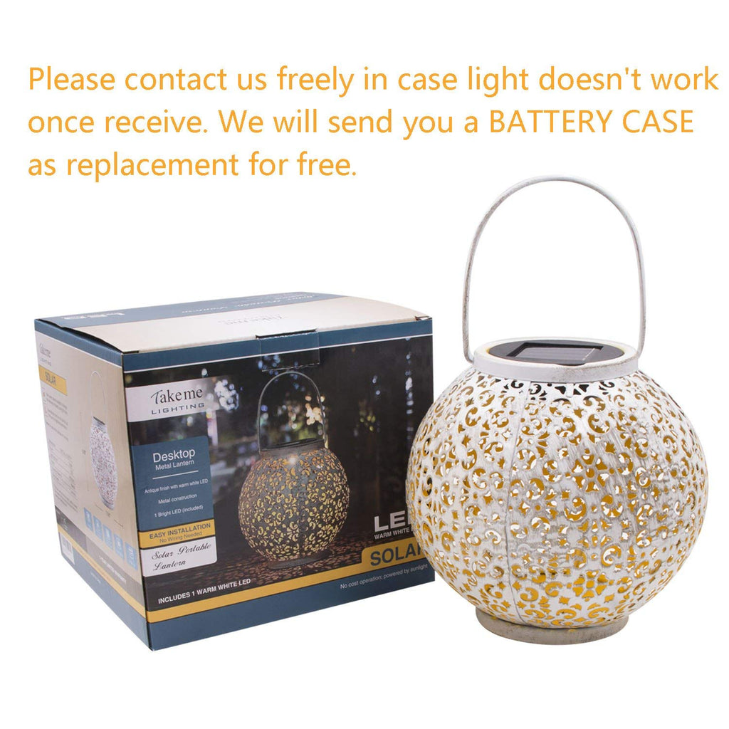 Outdoor Solar Big Lantern Waterproof Mothers Day Garden Gifts for Mom Women, Solar Garden Lights for Backyard Table