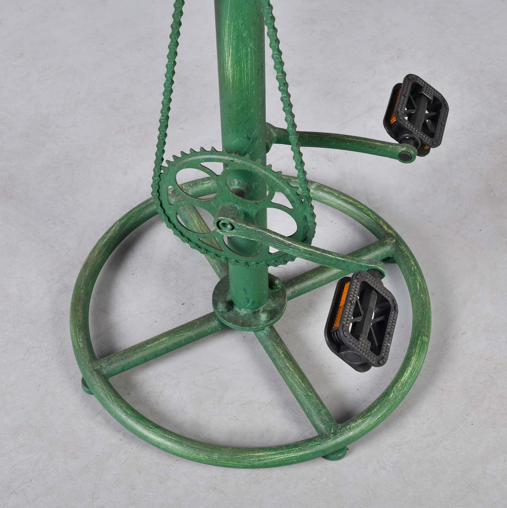 Vintage DIY Bar Stool Bicycle Chain Iron Pedal Retro Industrial Height Adjustable Bicycle Wheel Design bar Chair Set
