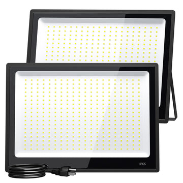 LED Flood Light Outdoor - Daylight 6500K, High Power Commercial Work Light, IP66 Waterproof