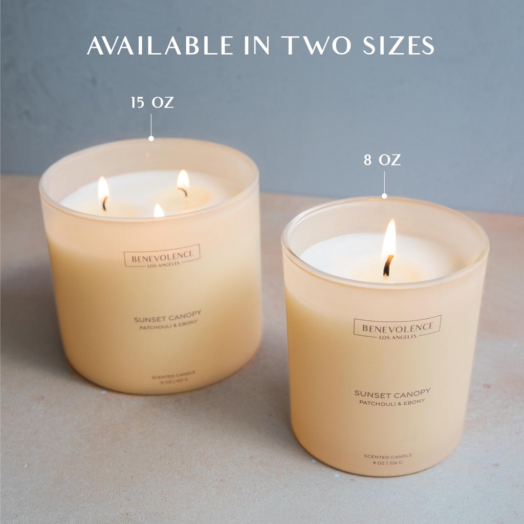 Patchouli & Ebony - 3-Wick Fall Scented Candle | 15oz, 50-Hour Burn | Natural Soy Wax | Warm & Grounding Home