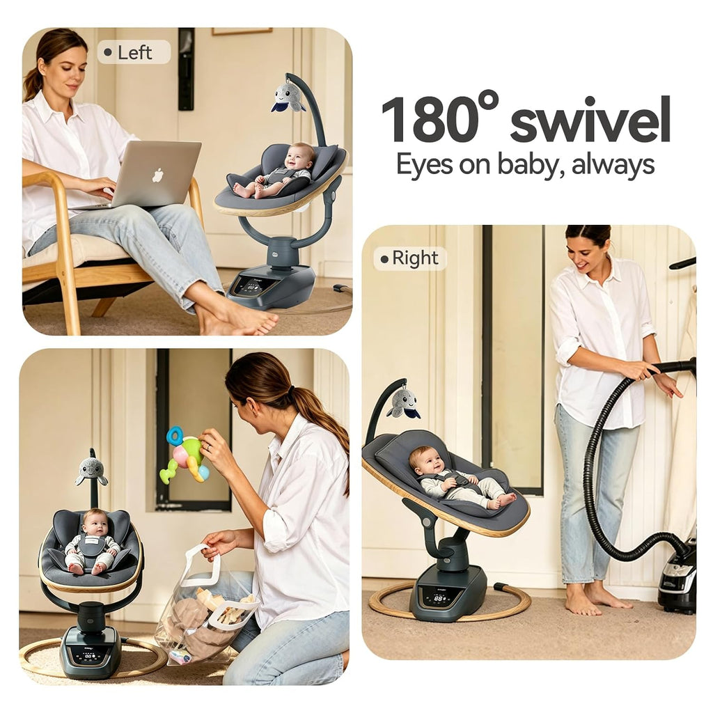 Electric Baby Swing for Infant to Toddler,Newborn &Infant Swing