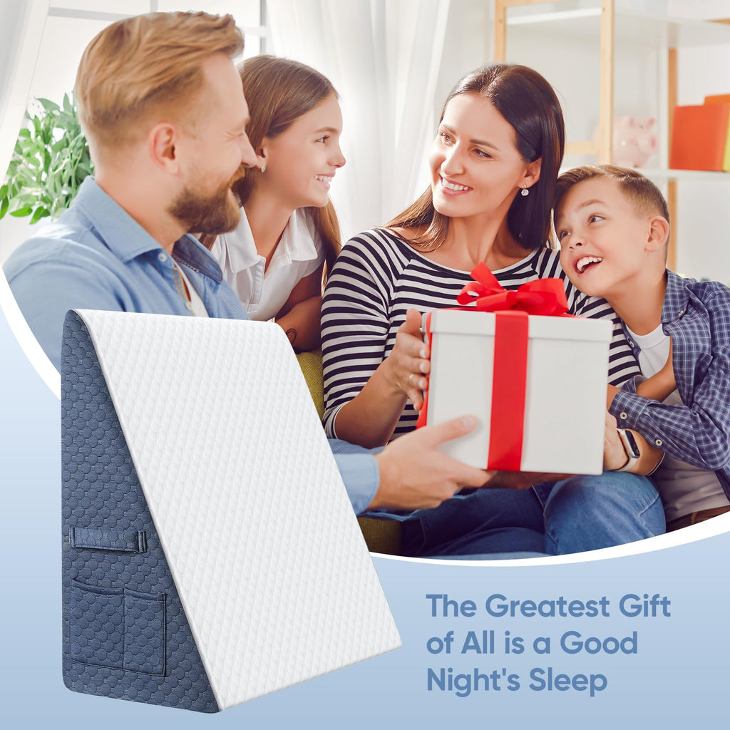 Wedge Pillow for Sleep Apnea, 12inch Bed Wedge