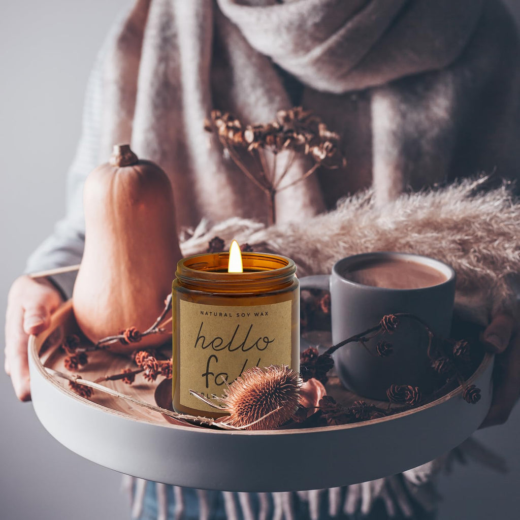 Fall Decorations - Fall Candles, Gifts for Women(Autumn Morning)