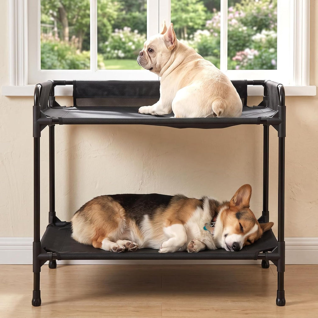 Bedside Dog Bed, Dog Bunk Bed Bassinet for Small Dogs, 34"x20"