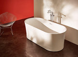 Whirlpool Tub Air Jetted Freestanding Bathtub Jericho 67 In White Acrylic with Fiberglass Backing 200 Aero Bubble