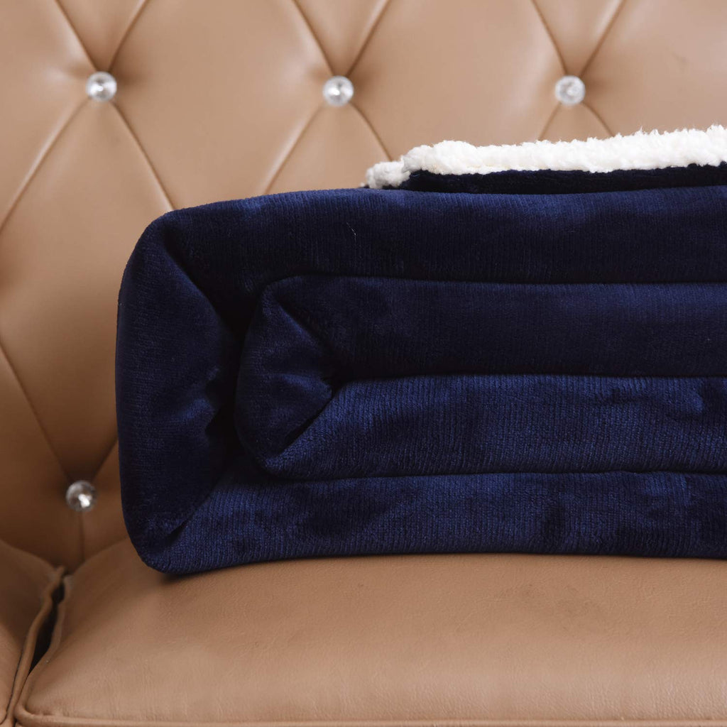 Sherpa Blanket Warm Blankets for Winter Super Soft Fuzzy Flannel Fleece/Wool Like Reversible Velvet Plush Couch