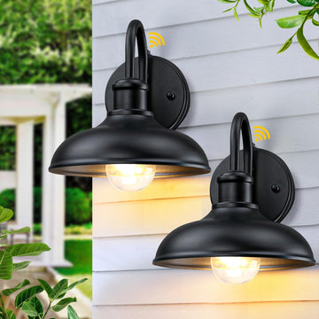 Dusk to Dawn Gooseneck Outdoor Light Fixtures, Farmhouse Barn Lights