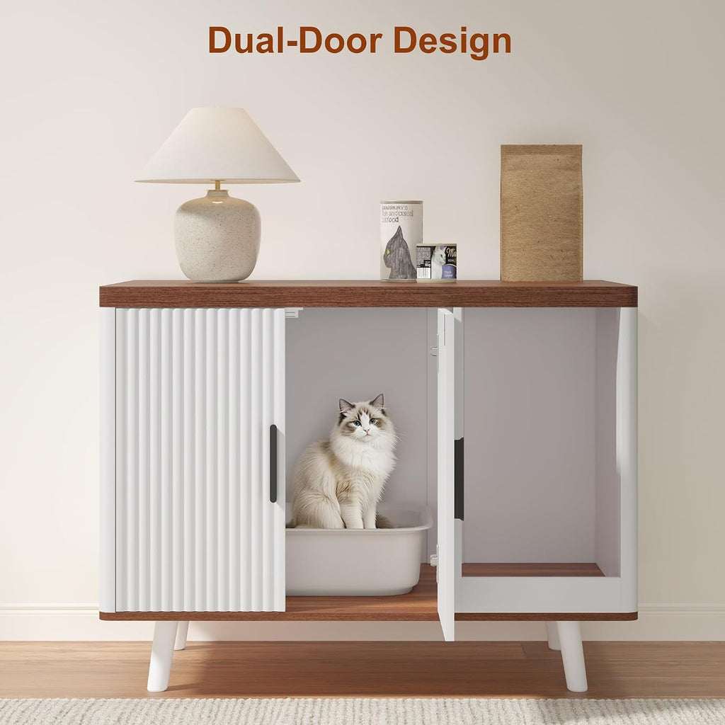 Cat Litter Box Enclosure, 30.7" Hidden Litter Box Furniture