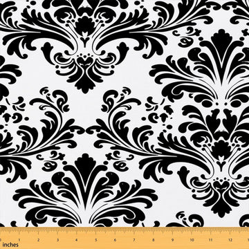 Damask Upholstery Fabric, 1 Yard