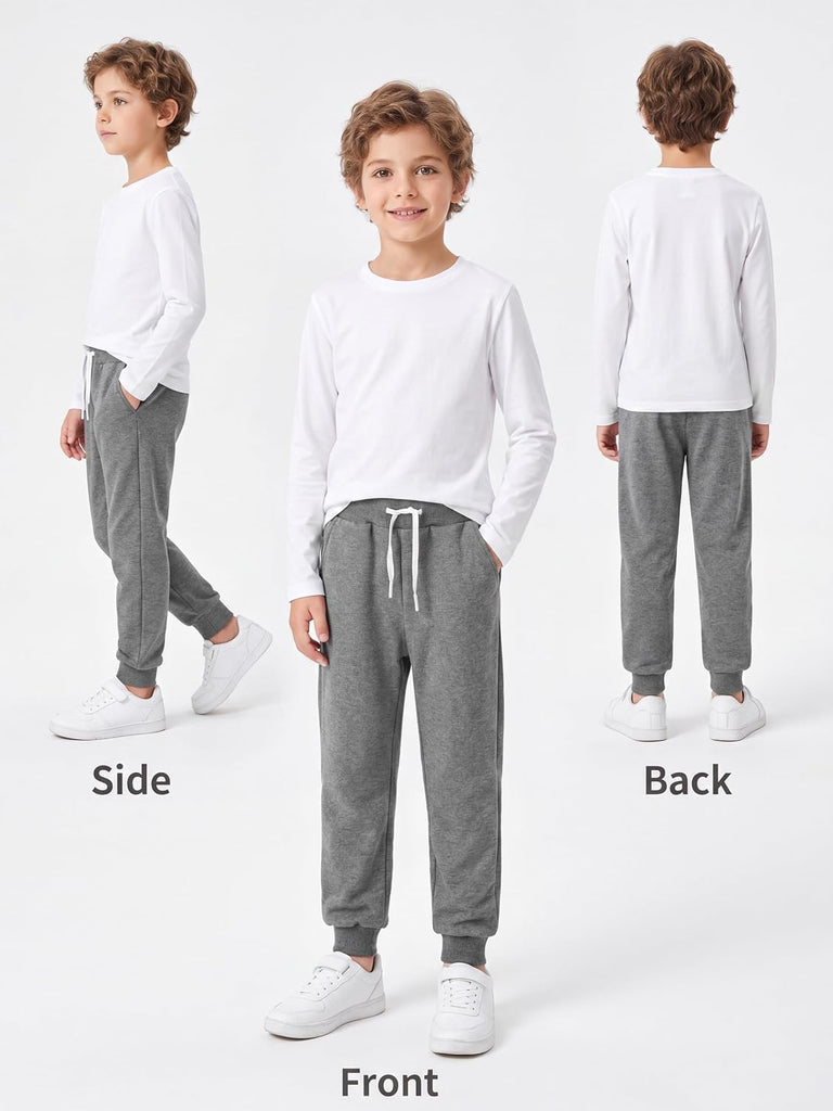 5 Pack Boys Sweatpants Toddler Athletic Joggers Kids Cotton Pants