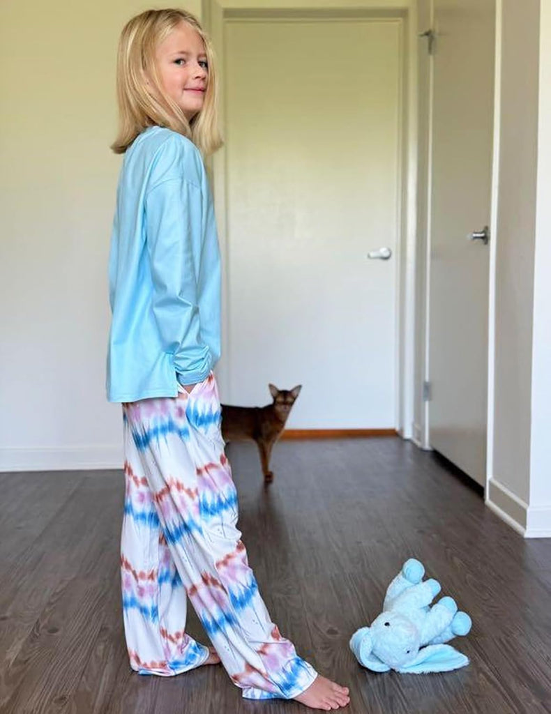 Girls Pajamas Cute Long Sleeve and Pants Pjs Set Kids Sleepwear