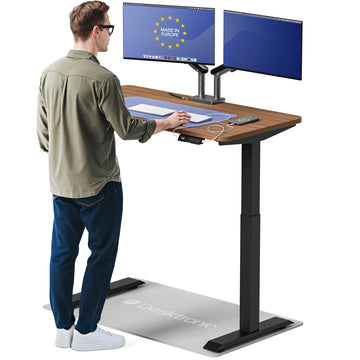 HomeOne Standing Desk 48x24 - Ergonomic Sit Stand Home Office Desk, Made in Europe, Electric Dual Motor Height