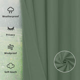 Outdoor Curtains Waterproof Windproof Weatherproof Curtain f - Image 6