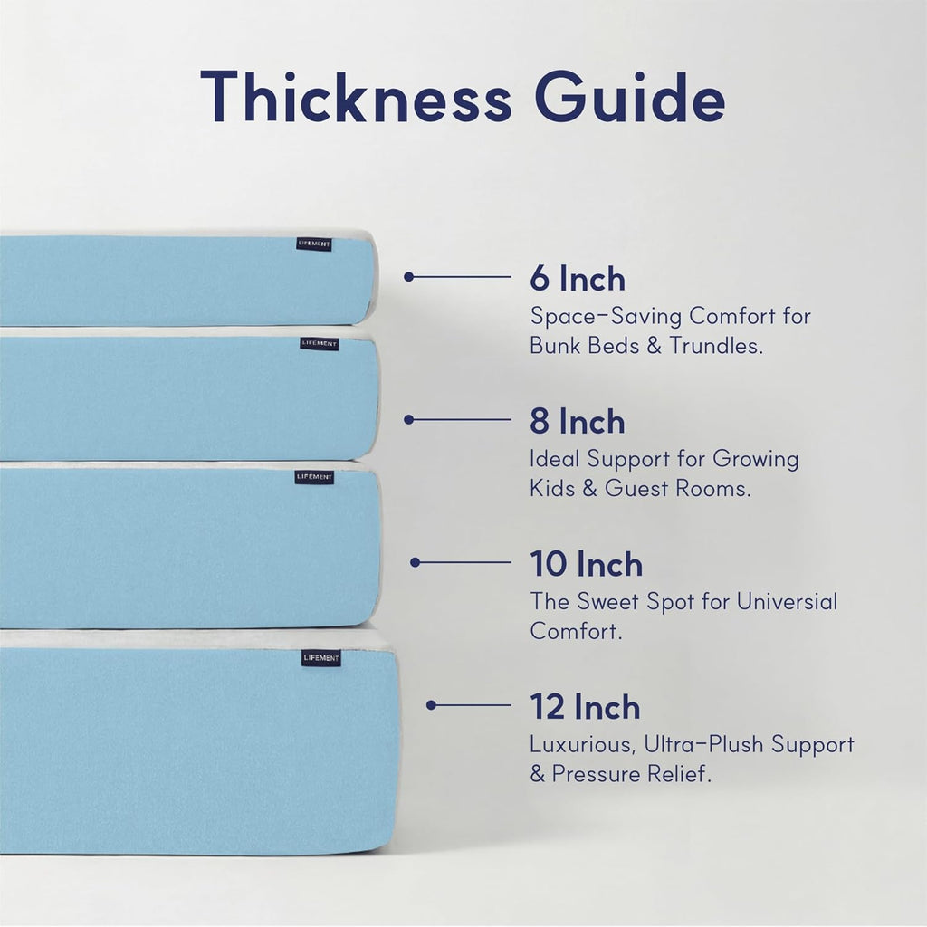 Queen Mattress, 12 Inch Queen Size Mattress, Basic Copper Cooling Gel Memory Foam Mattress in a Box, Pressure Relief