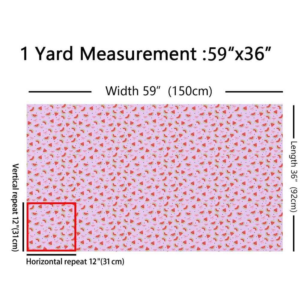 Sweet Watermelon Soft Polyester, Coquette Bowknots Dots Washable Material for Handmade Supplies No Stretch Pink Green