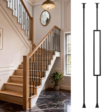 Balusters for Staircase Interior 32 Pack 44" x1/2" Wrought Iron