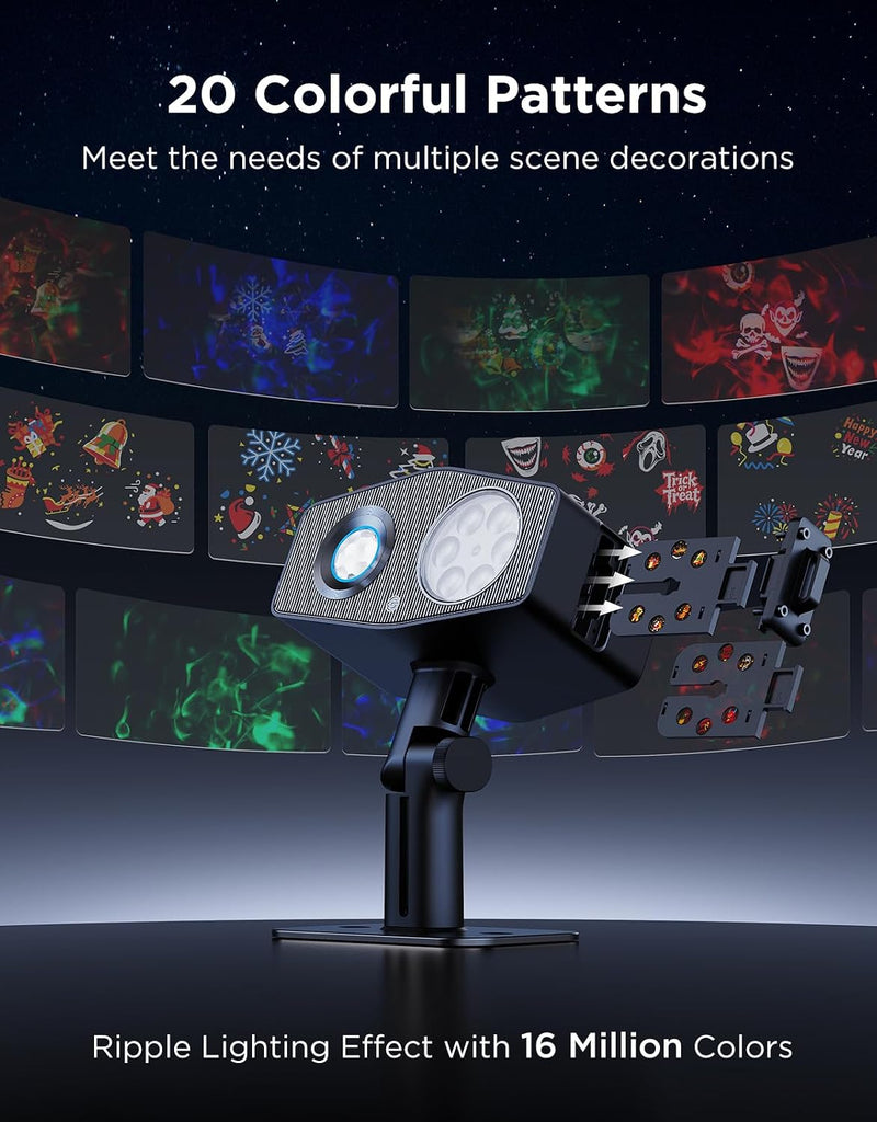 Outdoor Decoration Projector Light, LED Snowflake Projector, IP67