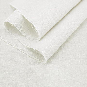 White Poly Cotton Canvas Fabric, 5 Yards, 59 Inch Wide