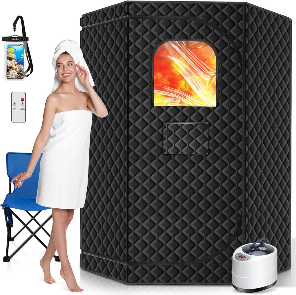 Portable Steam Sauna for Home, Portable Sauna Box Full Body for Home with 9 Adjustable Heat Levels