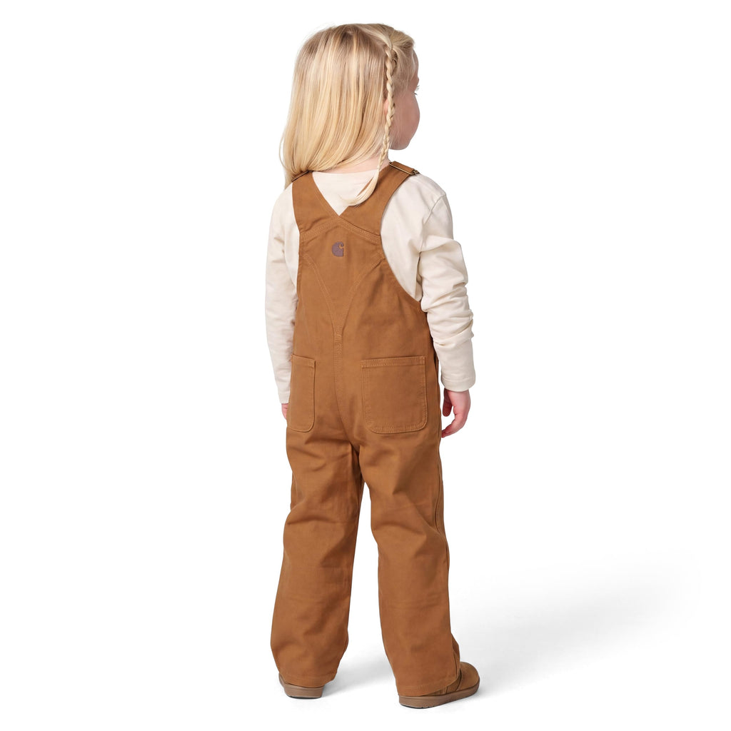 Baby-boys Infant Washed Duck Bib Overall, Brown, .