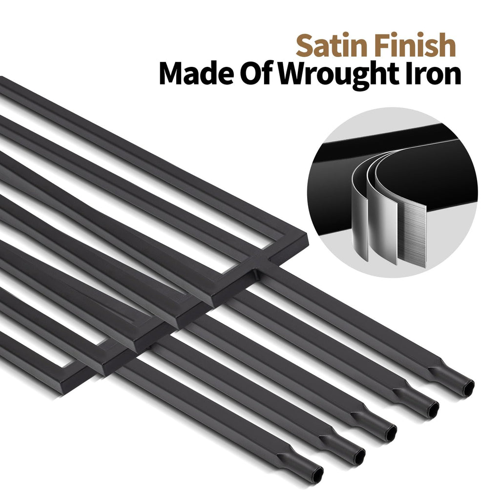 16 Pcs Wrought Iron Balusters 44 Inches Iron Balusters for Staircase Hollow Stair Spindles 1/2" Balusters for