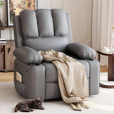 GarveeHome Recliner Chairs, Classic Manual Leather Recliner